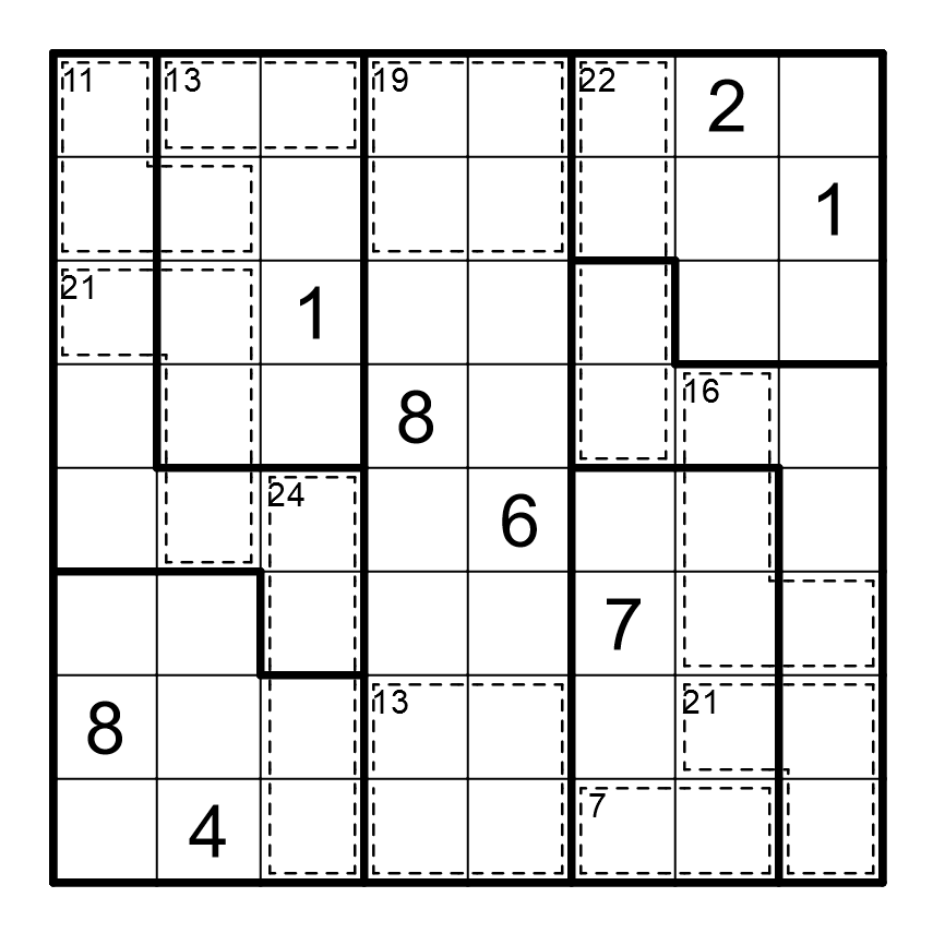 8x Irregular Killer Sudoku — Rätselportal — Logic Masters Deutschland