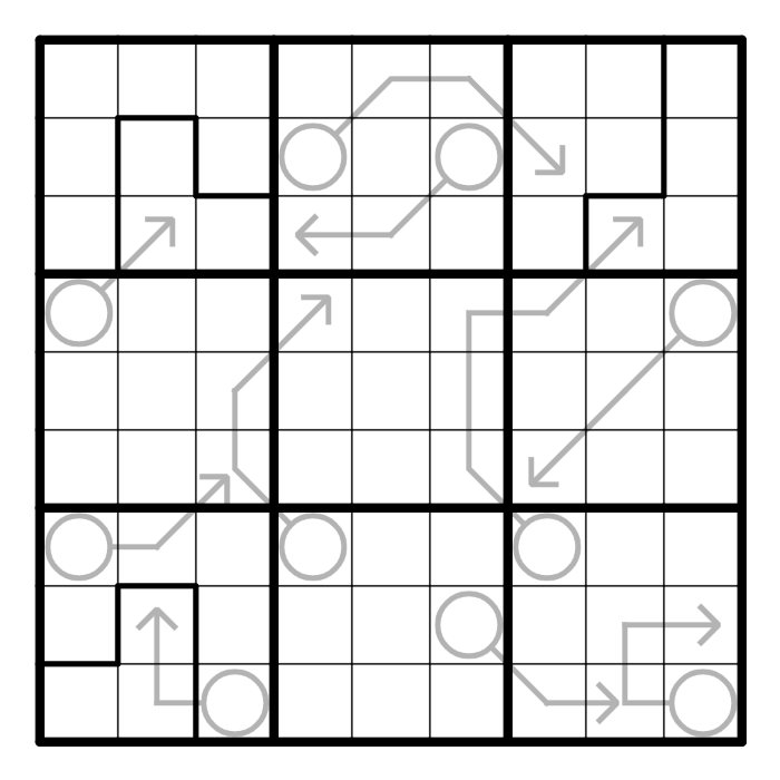 Pencil puzzle sudoku hybrid series #3 - Aqre arrow sudoku ...