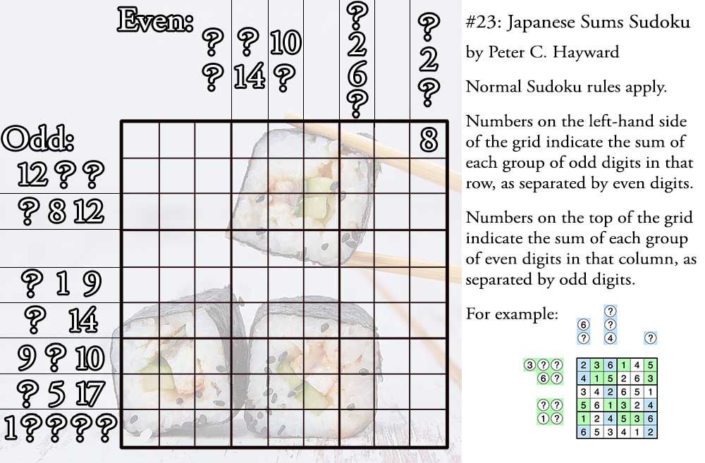 Japanese Sums Sudoku — Rätselportal — Logic Masters Deutschland