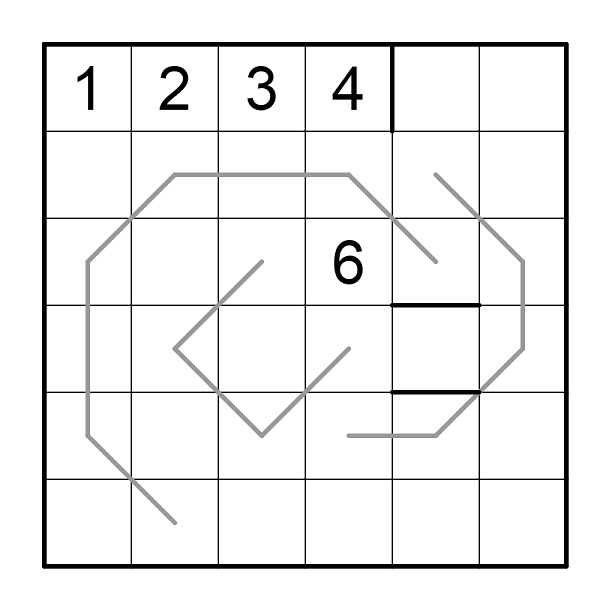 6x6 Palindrome Sudoku — Rätselportal — Logic Masters Deutschland